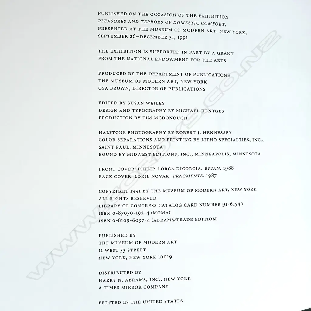 PETER GALASSI: PLEASURES AND TERRORS OF DOMESTIC COMFORT Image 1++